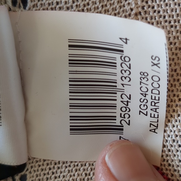 Bcbgmaxazria pink/orange/ivory chevron knit open cardigan - Picture 6 of 6